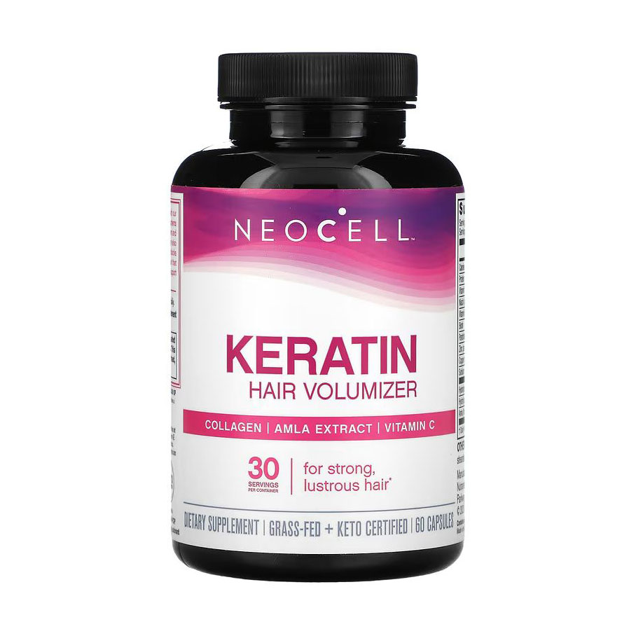 Кератиновий комплекс для волосся NeoCell Keratin Hair Volumizer, 60 капсул